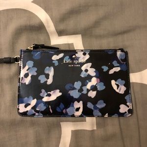 Kate spade floral & striped Wristlet